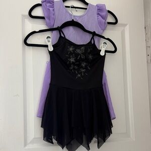 Black and Purple girl vallet dress